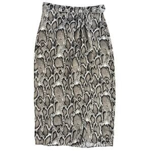 AFRM Skirt Snakeskin Print Wrap Midi Tie Edgy Bold Glam Punk Women’s Size Small